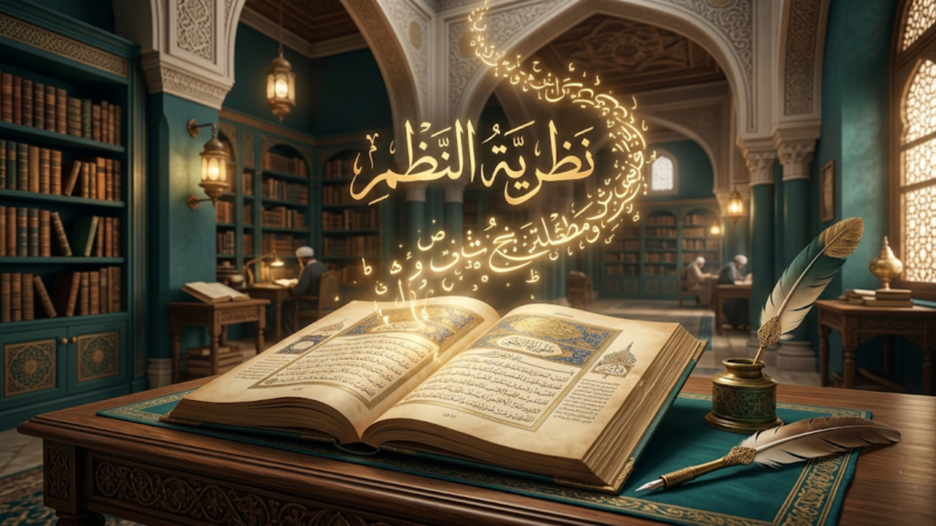 صورة تعبيرية عن الإمام عبد القاهر الجرجاني ونظرية النظم في البلاغة