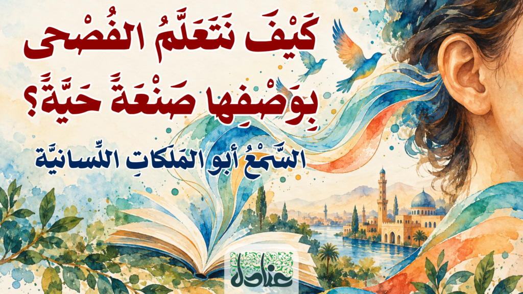 صورة مقال السمع أبو الملكات اللسانية، كيف نتعلم التحدث بالفصحى
